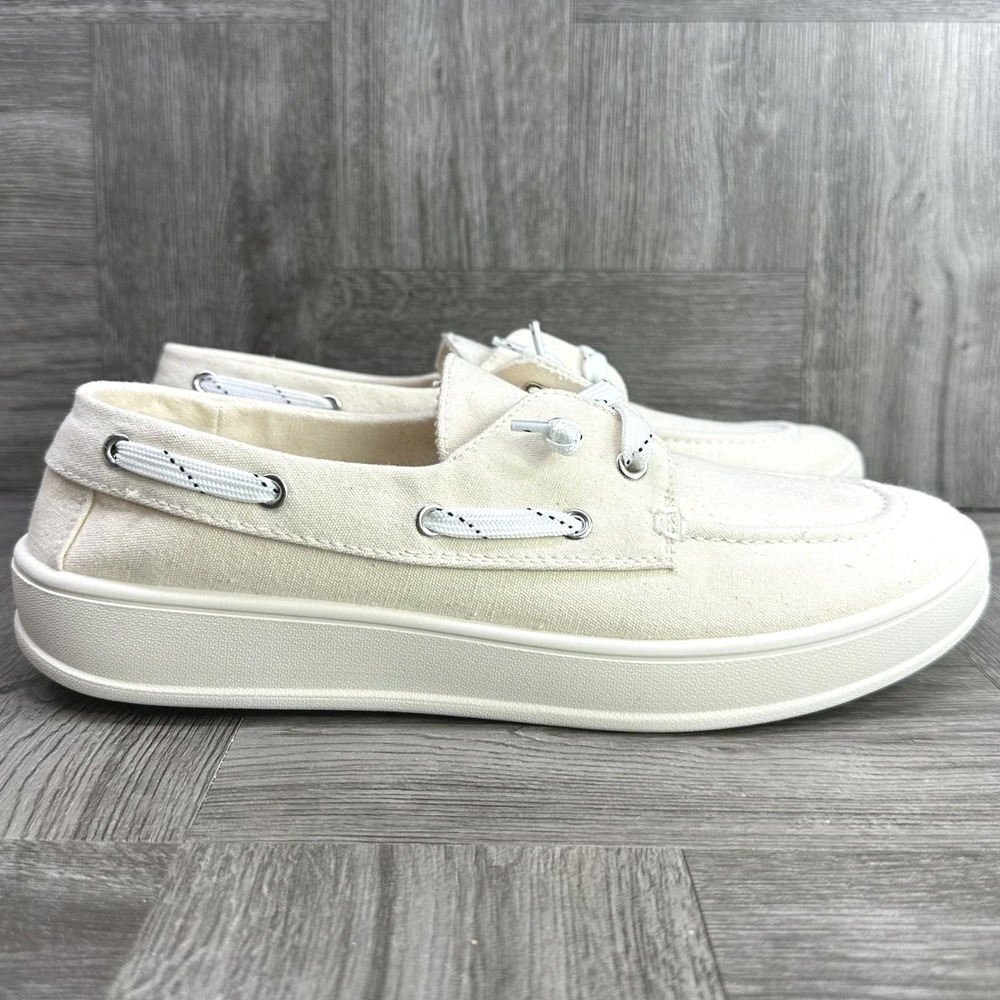 Madden‎ Girl Galley Slip On Canvas Lightweight Women's size 10 Natural Shoes